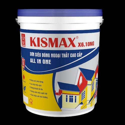 KISMAX - ALL IN ONE: Sơn siêu bóng ngoại thất cao cấp