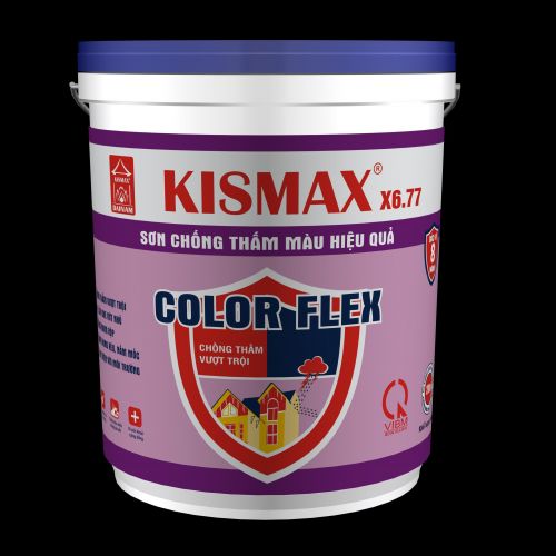 KISMAX - COLOR FLEX: Sơn chống thấm màu hiệu quả